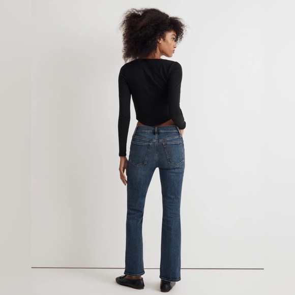 Madewell Mid Rise Kick Out Bootcut Jeans Arlen Wash - Picture 10 of 10